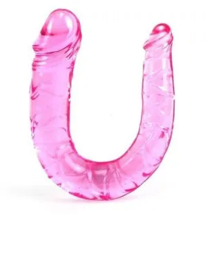 0253M      Double Penetration Fantasy Pink Double Dildo