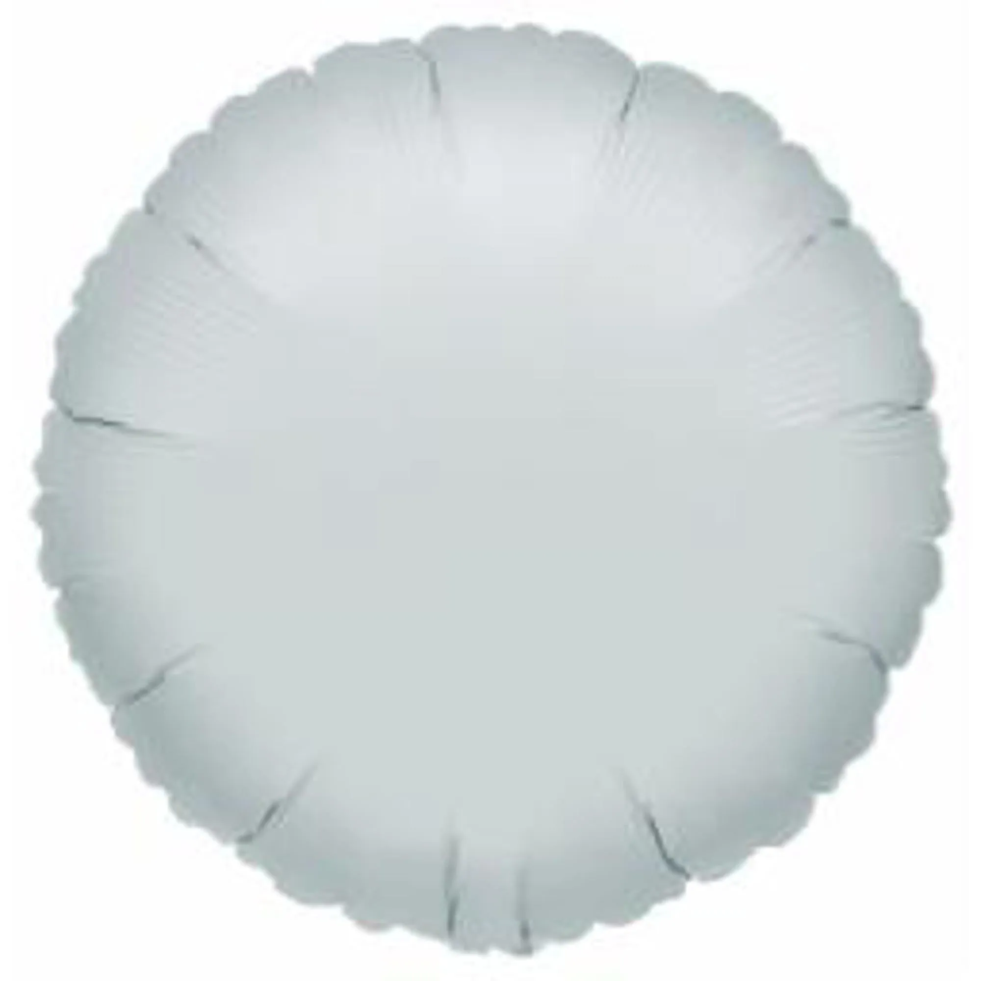 18" Round Flat Metallic Silver S15 Light Fixture