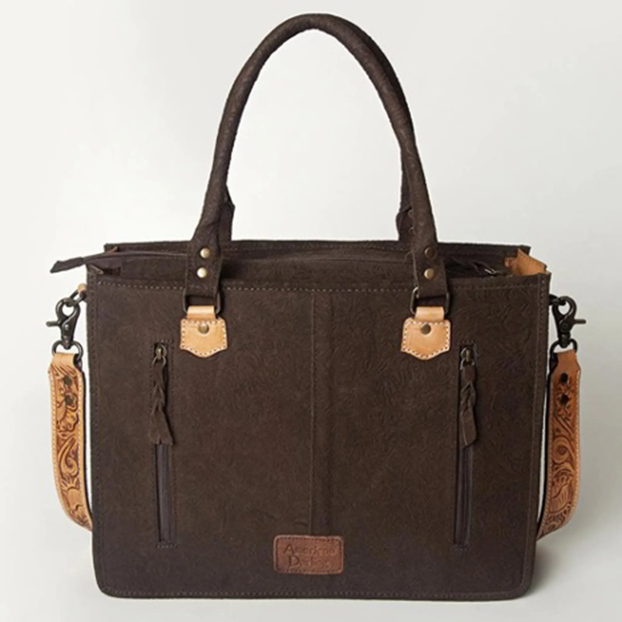 American Darling Conceal Carry Tooled Leather Purse