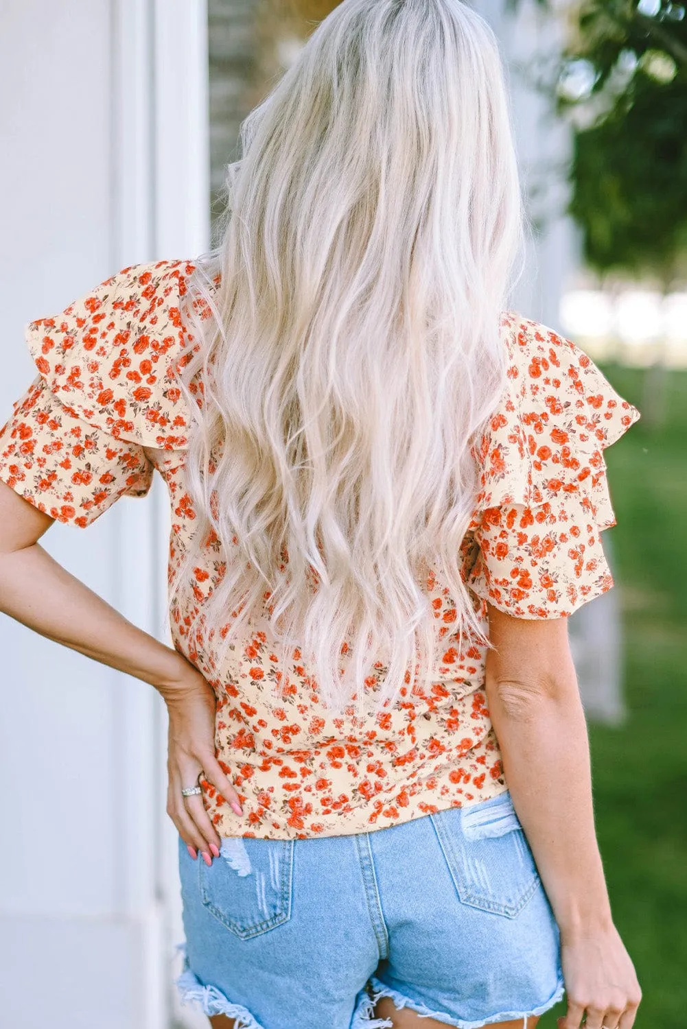 Beachy Floral Blouse