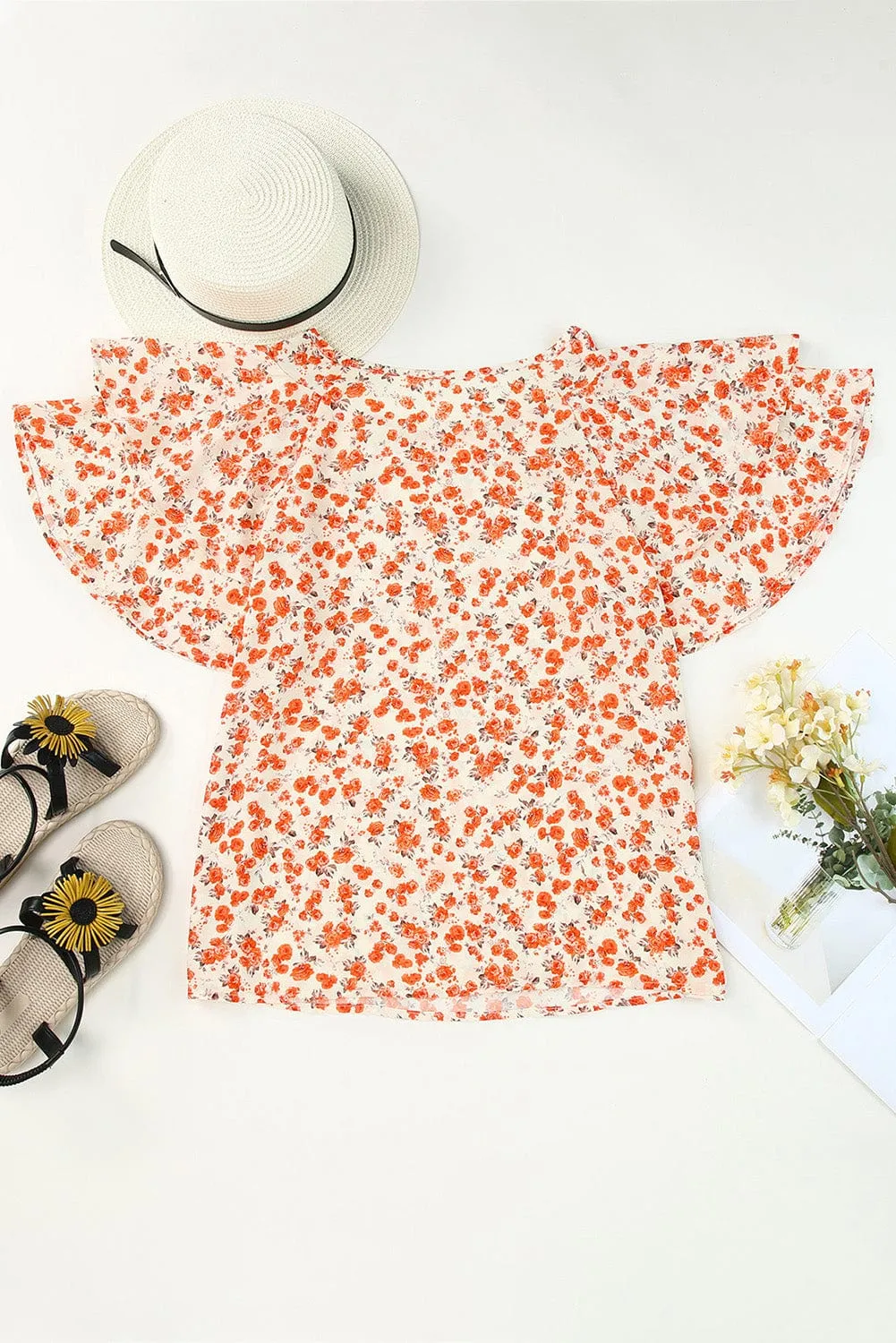 Beachy Floral Blouse
