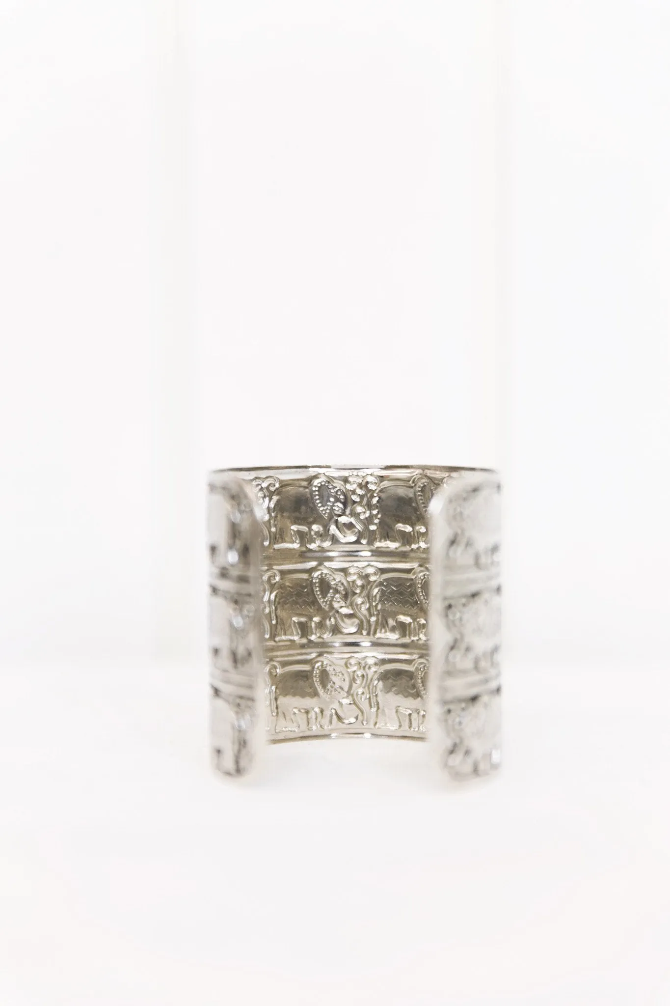 Bengali Metal Boho Cuff - Silver
