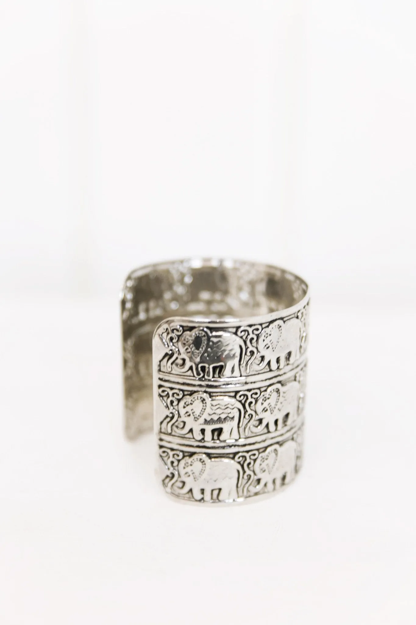 Bengali Metal Boho Cuff - Silver