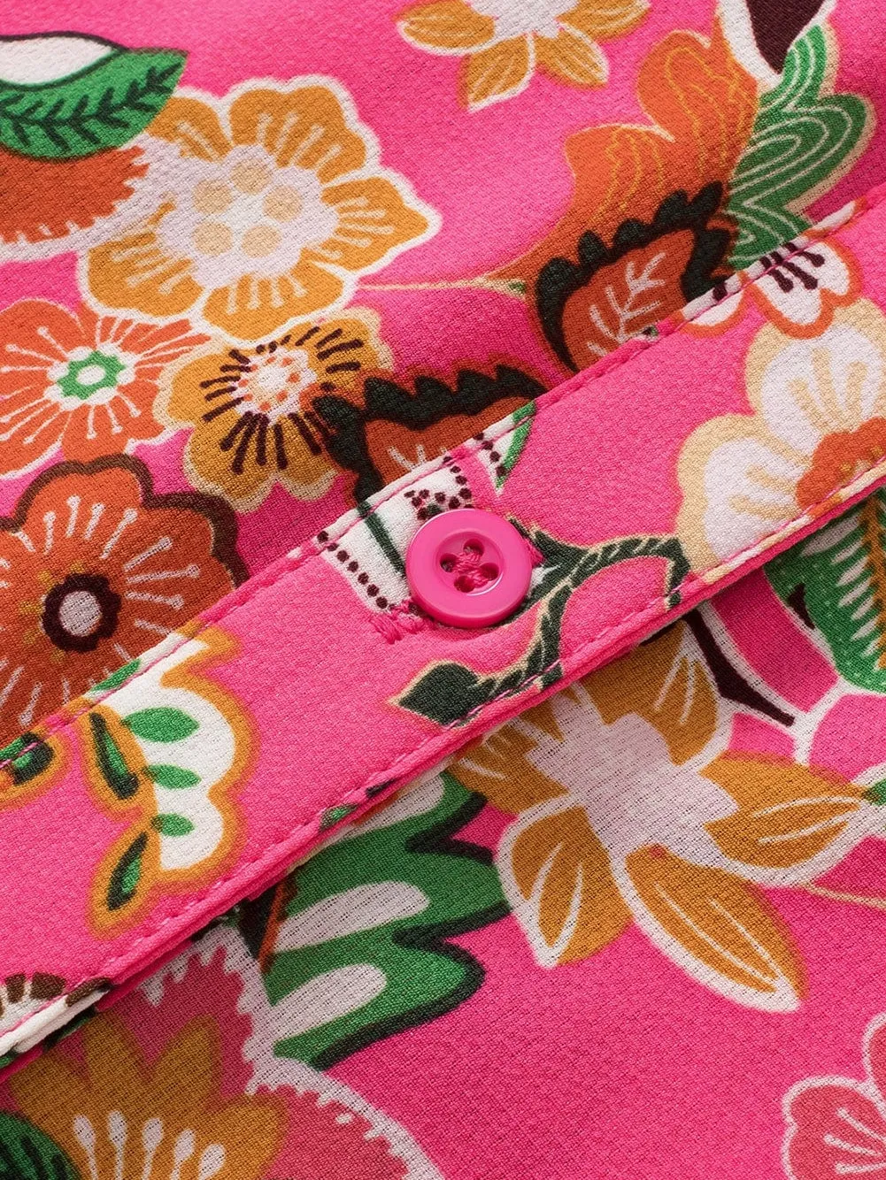 Boho Floral Smocked Blouse