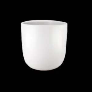 CERAMIC POT WHITE 14x14cm