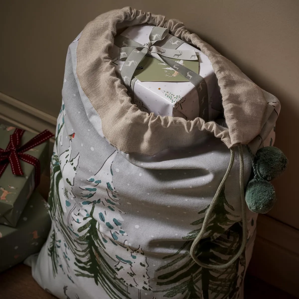Christmas Stags Christmas Sack