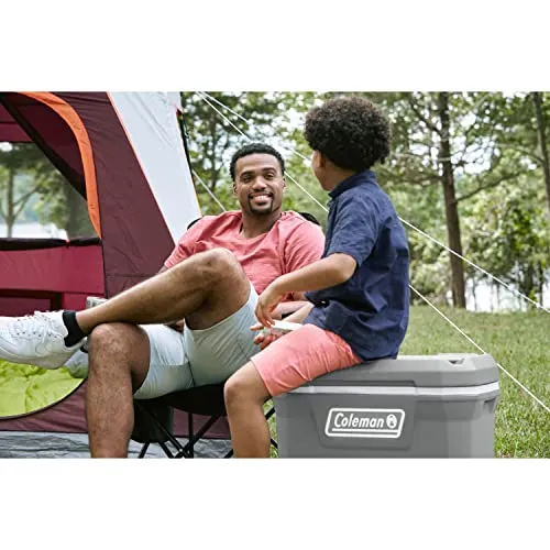 Coleman Ice Chest | Coleman 316 Series Wheeled Hard Coolers, 65 qt Rock Grey