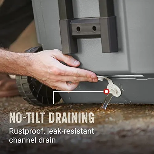 Coleman Ice Chest | Coleman 316 Series Wheeled Hard Coolers, 65 qt Rock Grey