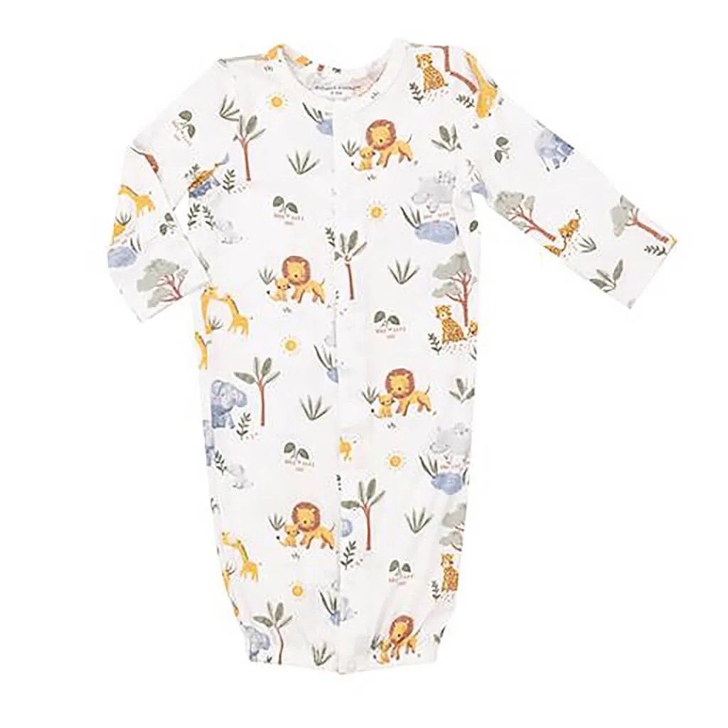 Convertible Gown Painted Safari Animals