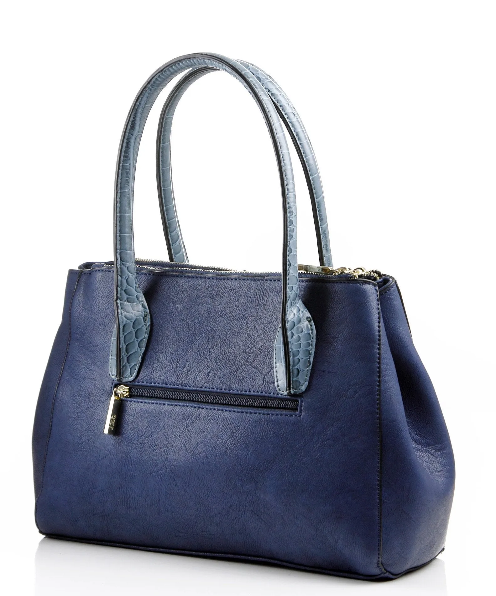 Croc Accent Colette Satchel/Handbag - Blue