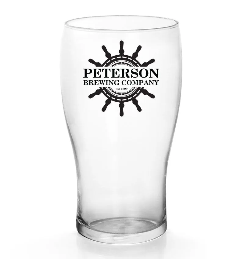 CUSTOMIZABLE - 20oz Imperial Pub Glass  - Ship Wheel