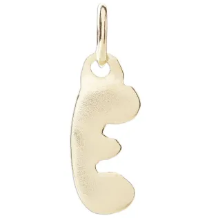 E Bubble Letter Charm