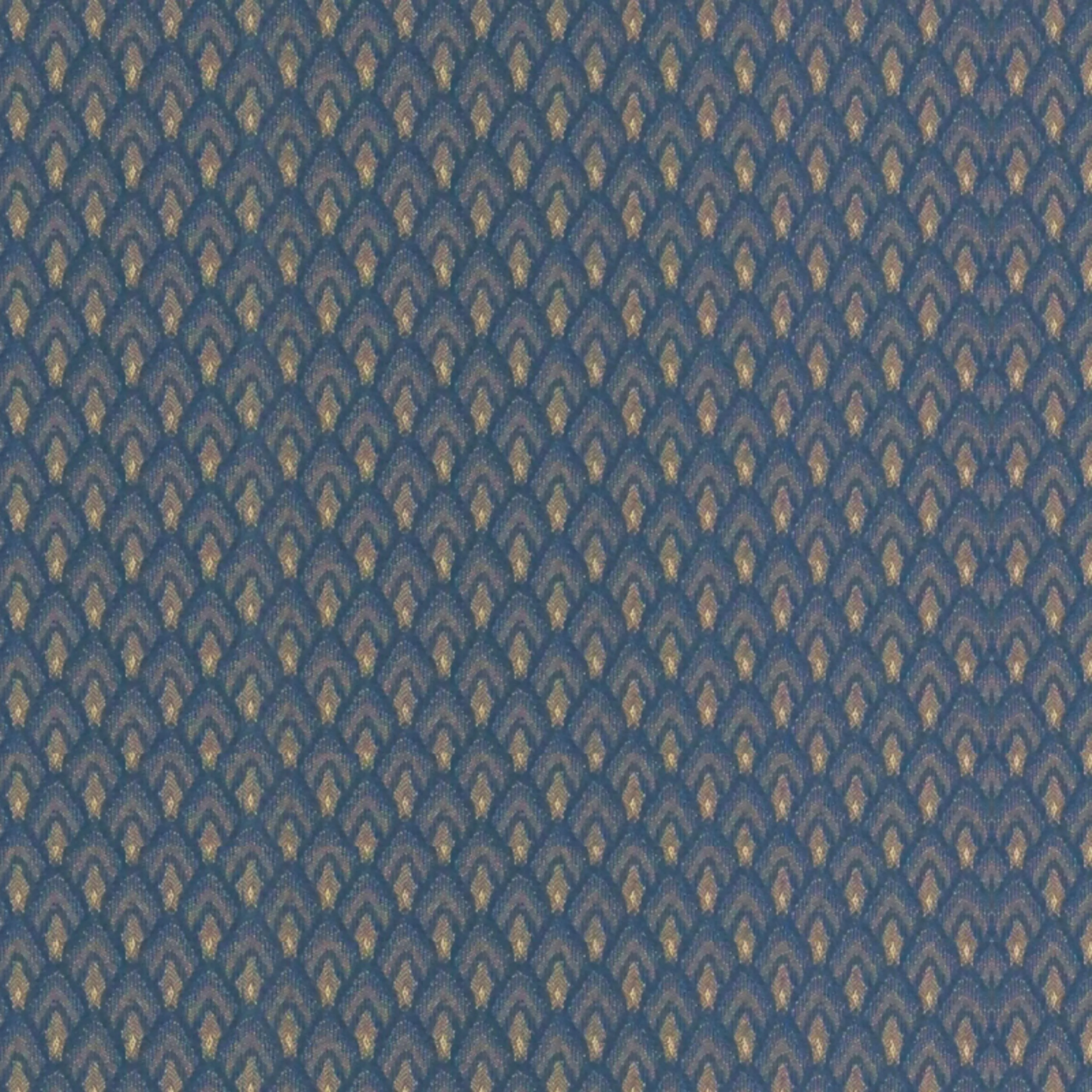 Embroidered 18.5''W Church Chair in Georgetown Fabric - Gold Vein Frame
