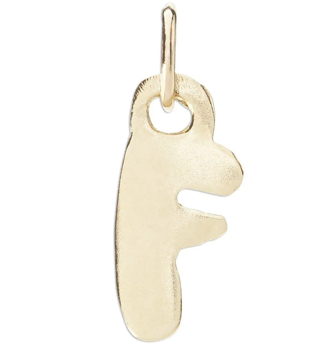 F Bubble Letter Charm