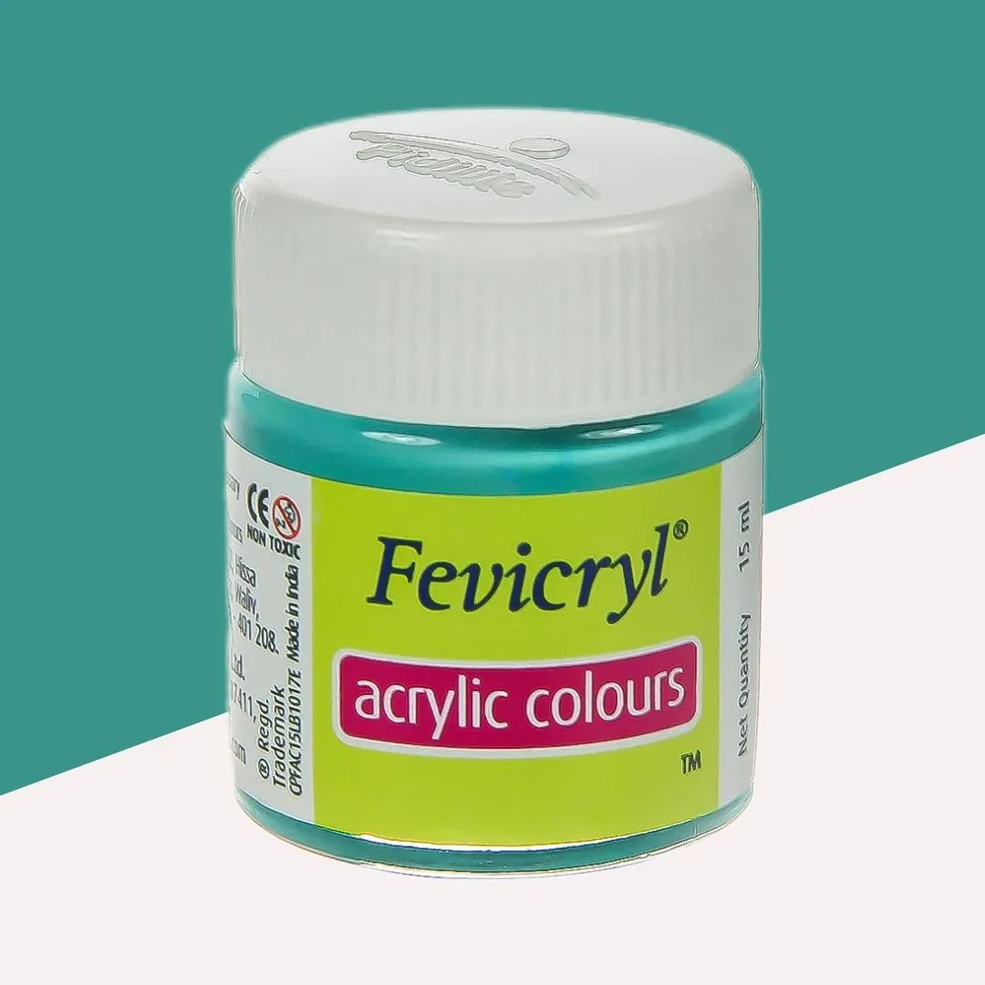 Fevicryl Acrylic Colour – Teal Blue  Pack of 1 )