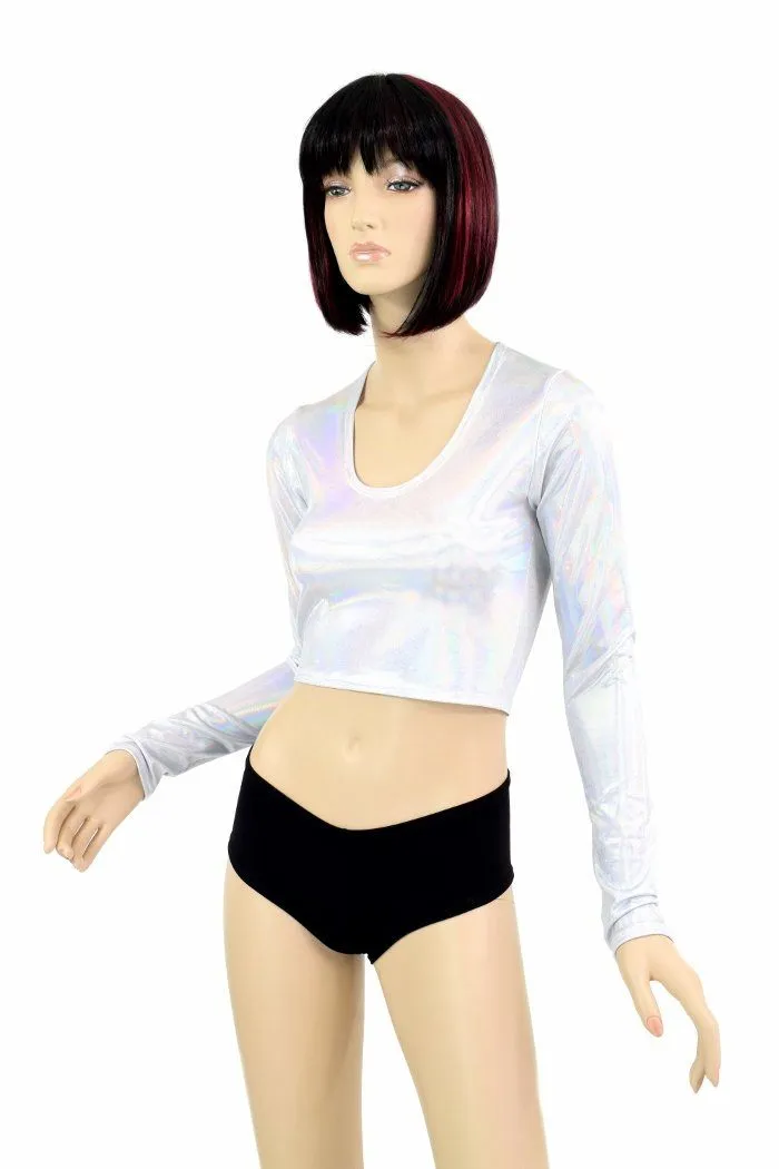 Flashbulb Long Sleeve Crop Top