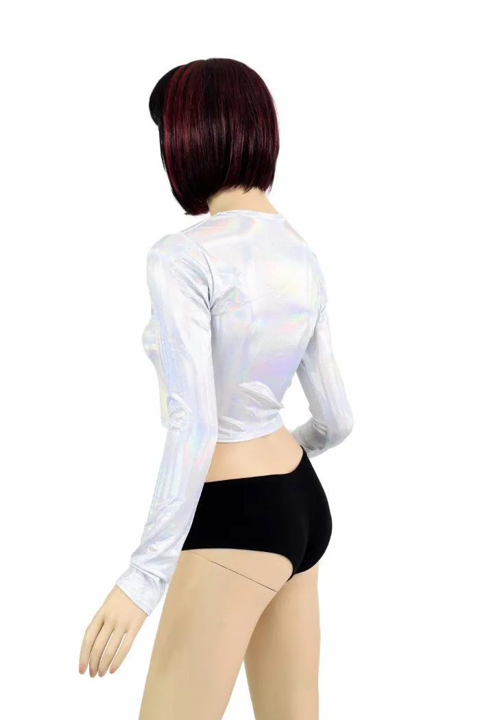 Flashbulb Long Sleeve Crop Top