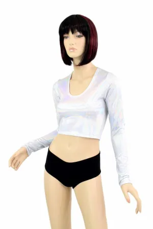 Flashbulb Long Sleeve Crop Top