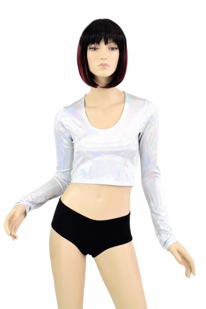 Flashbulb Long Sleeve Crop Top