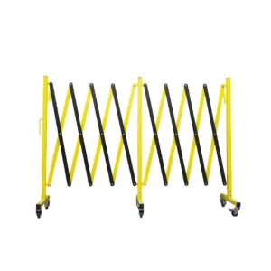 Flexpro® Expandable Barricade - 16 Ft Max Length - Steel / Aluminum - Yellow / Black