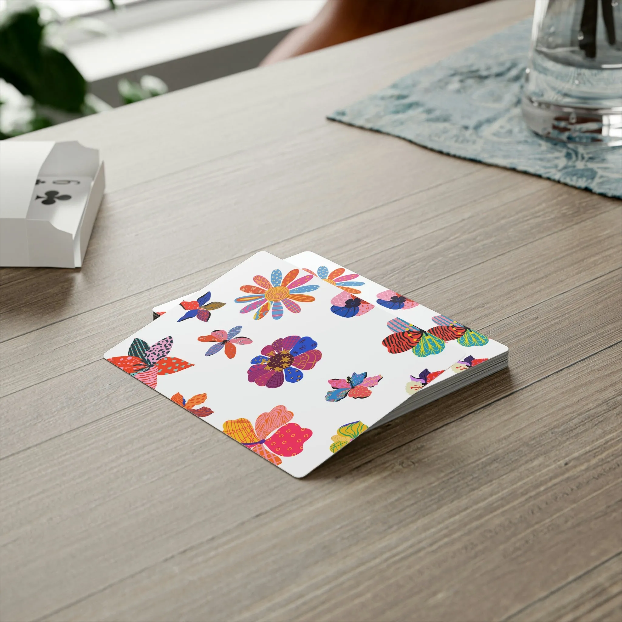 floral Poker Cards