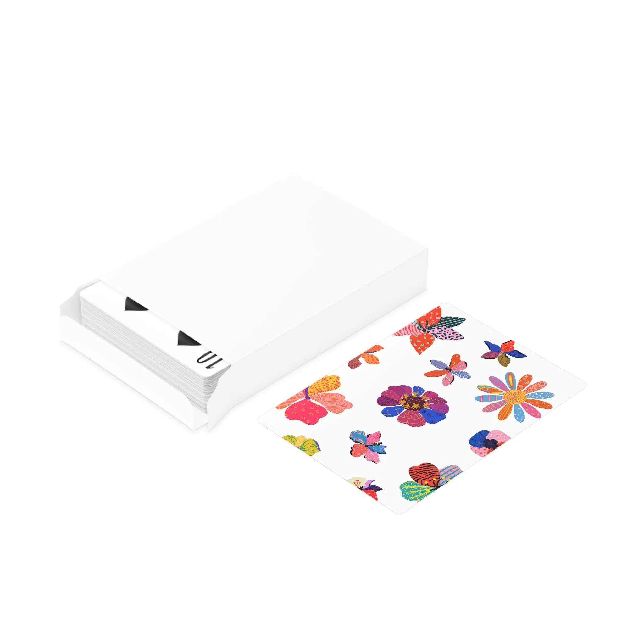 floral Poker Cards