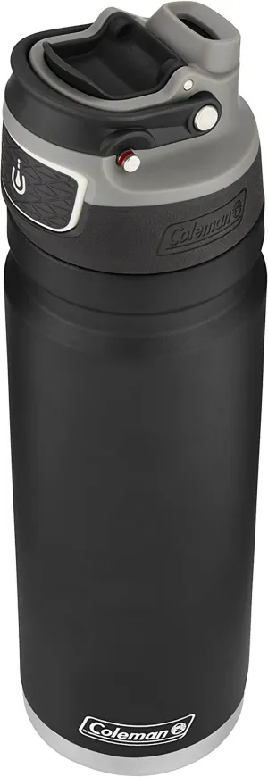 Freeflow Autoseal 24 oz Stainless Steel Water Bottle in Black