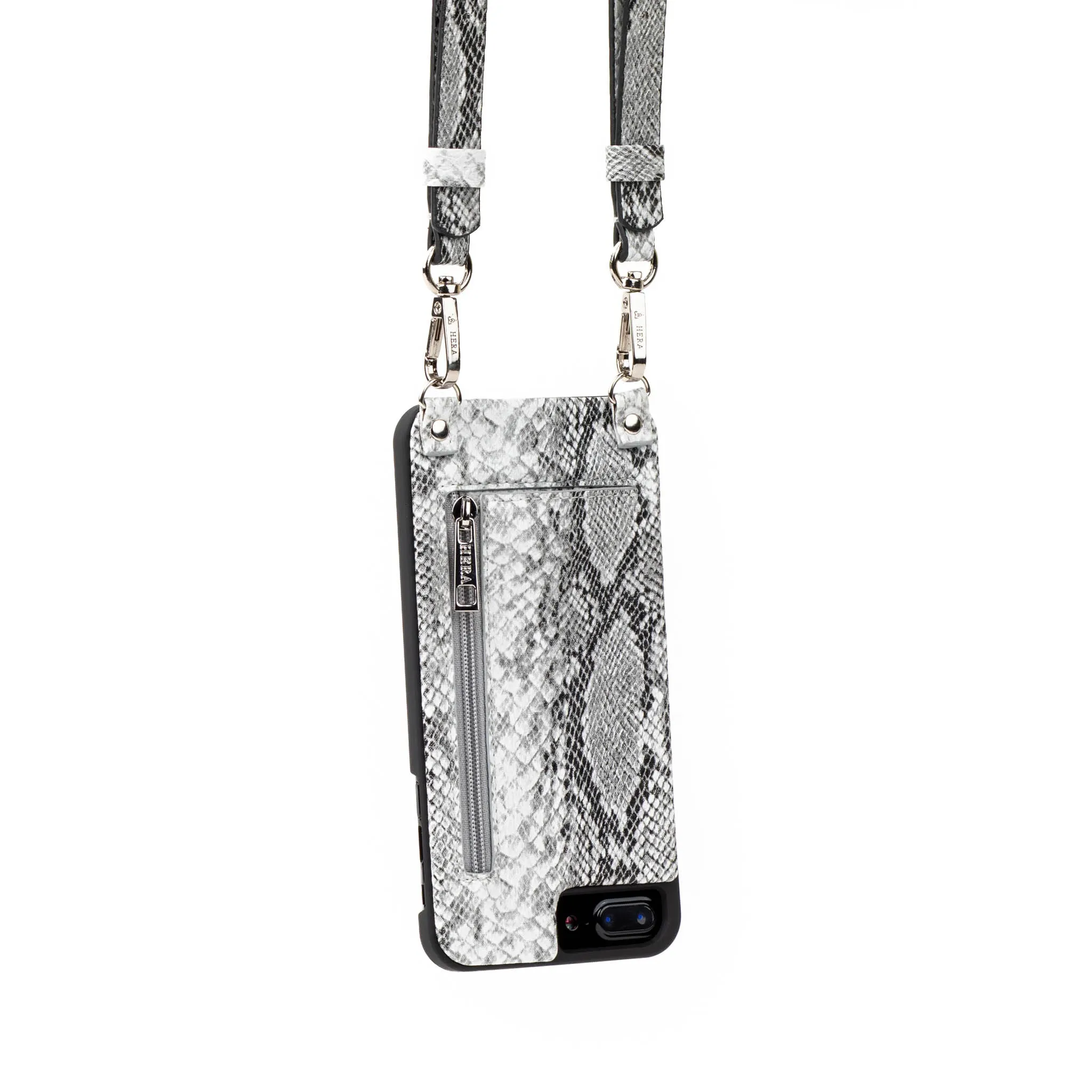 Hera Cases Storm Adjustable Cell Phone Case in Grey Snake (6/6S/7)