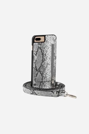 Hera Cases Storm Adjustable Cell Phone Case in Grey Snake (6/6S/7)
