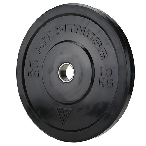 Hit Fitness 5kg & 10kg Black Bumper Plates | Bundle