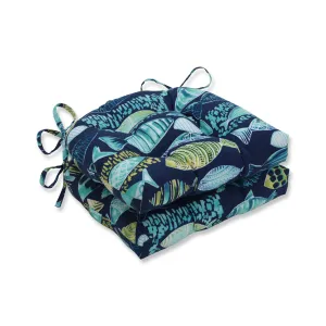 Hooked Lagoon Outdoor Deluxe Tufted Chairpad (Set Of 2)