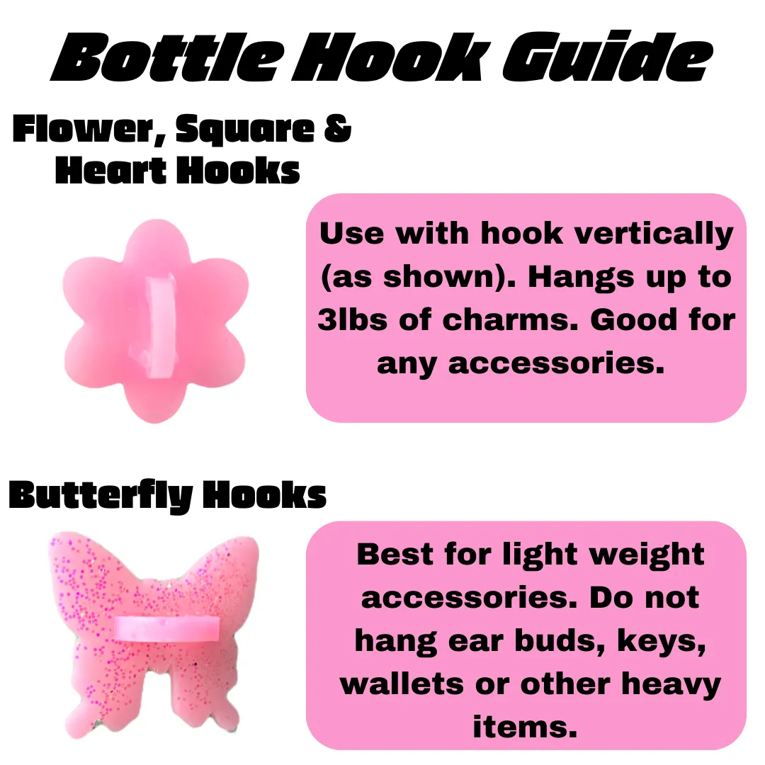 Hot Pink Heart Stick-On Hook