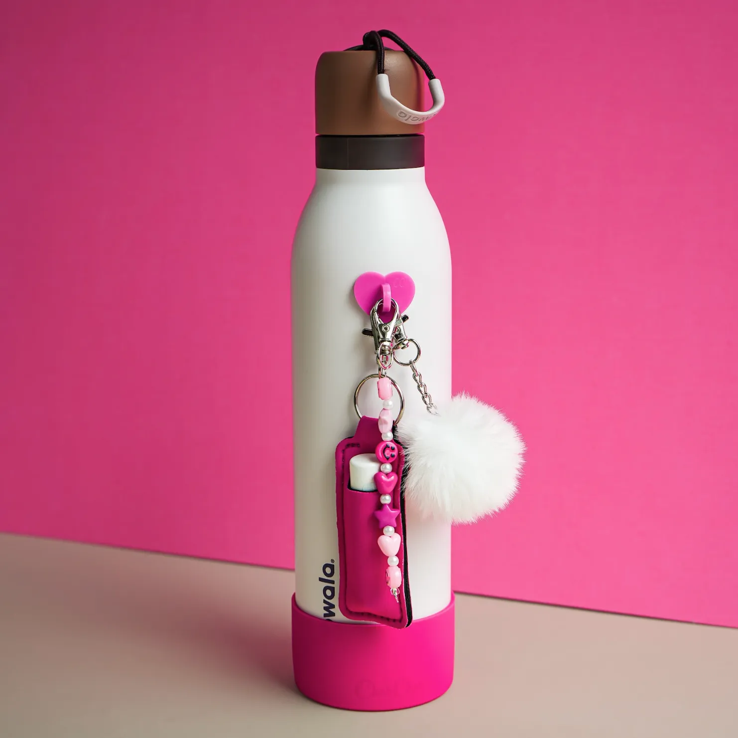 Hot Pink Heart Stick-On Hook
