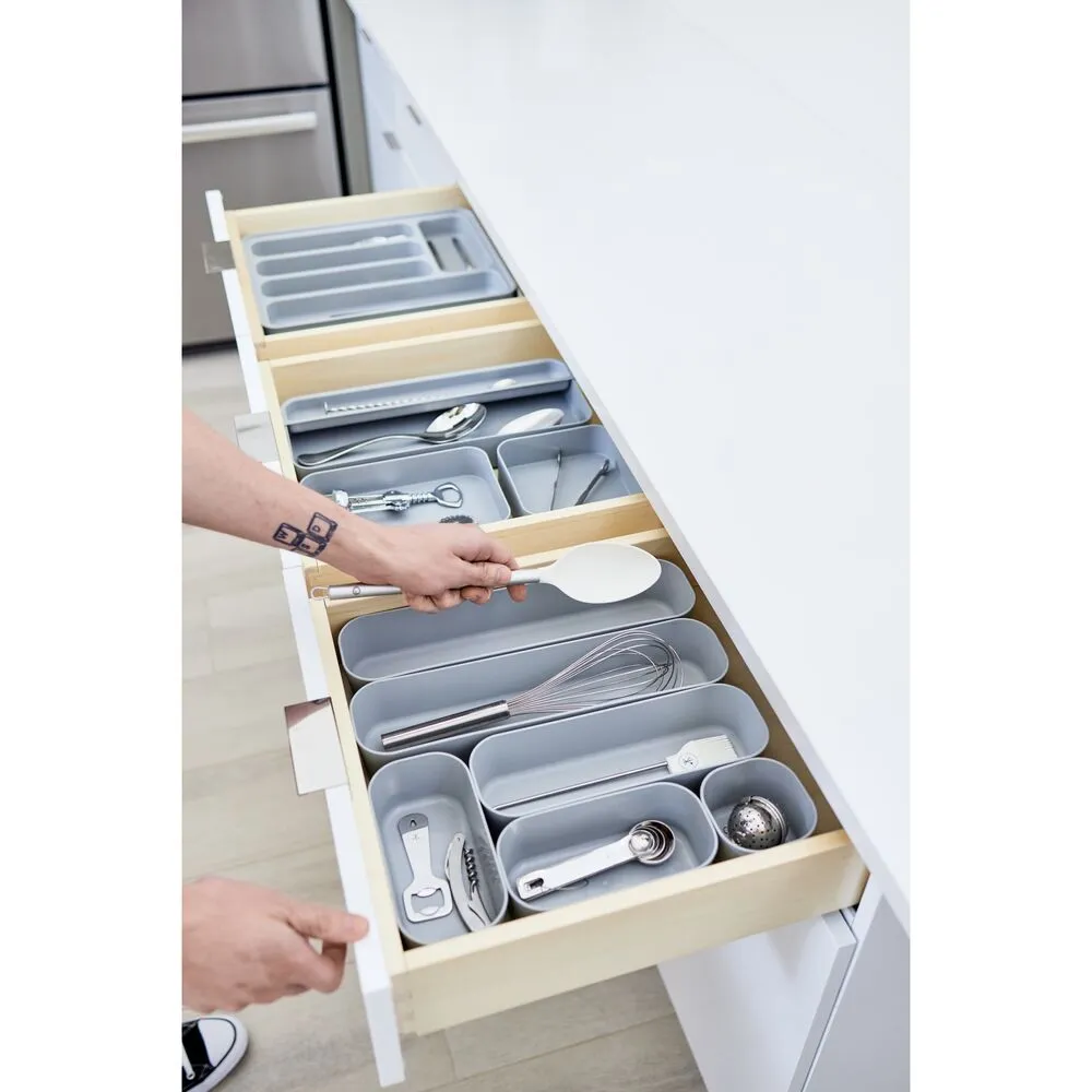 iDesign Eco Kitchen Accessories in Gray Made from Recycled Plastic