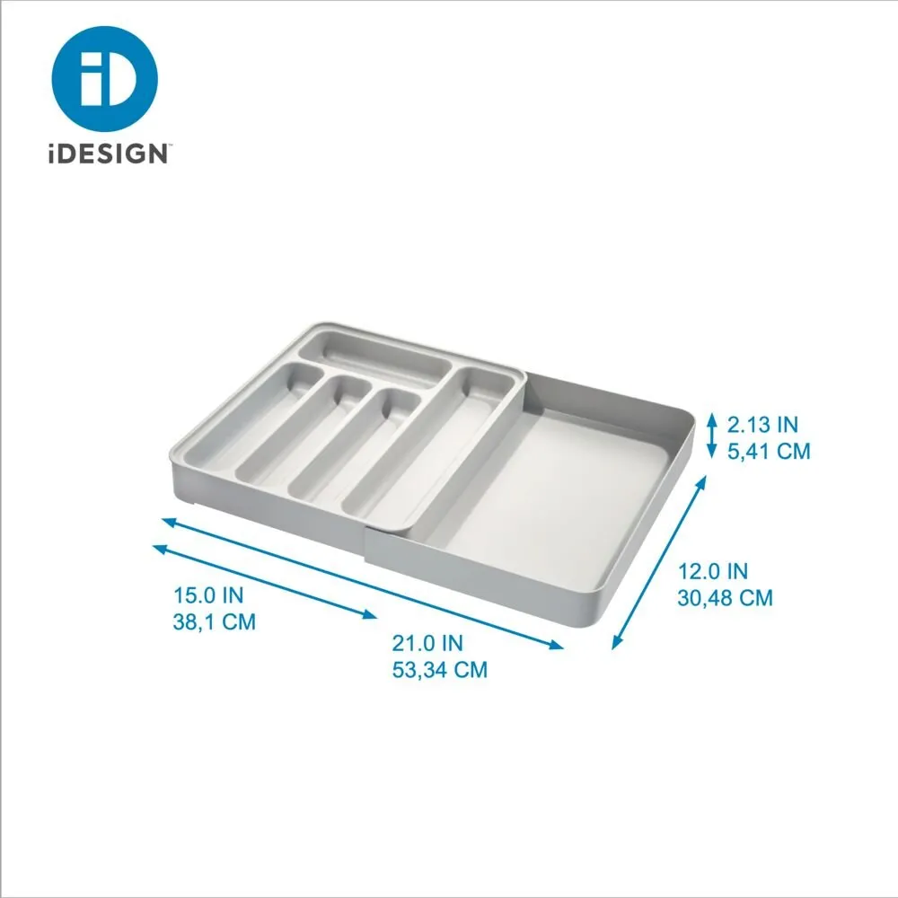 iDesign Eco Kitchen Accessories in Gray Made from Recycled Plastic