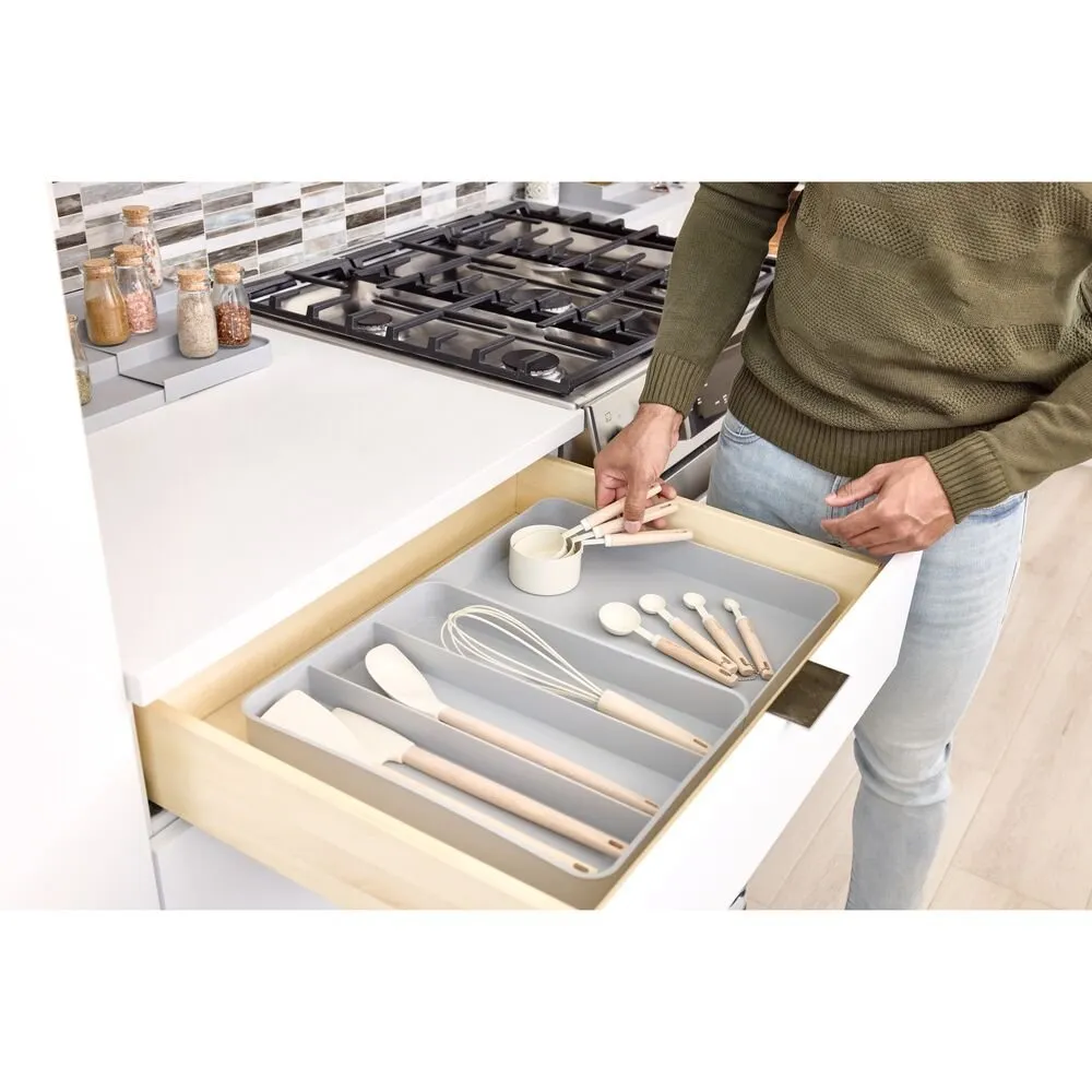 iDesign Eco Kitchen Accessories in Gray Made from Recycled Plastic