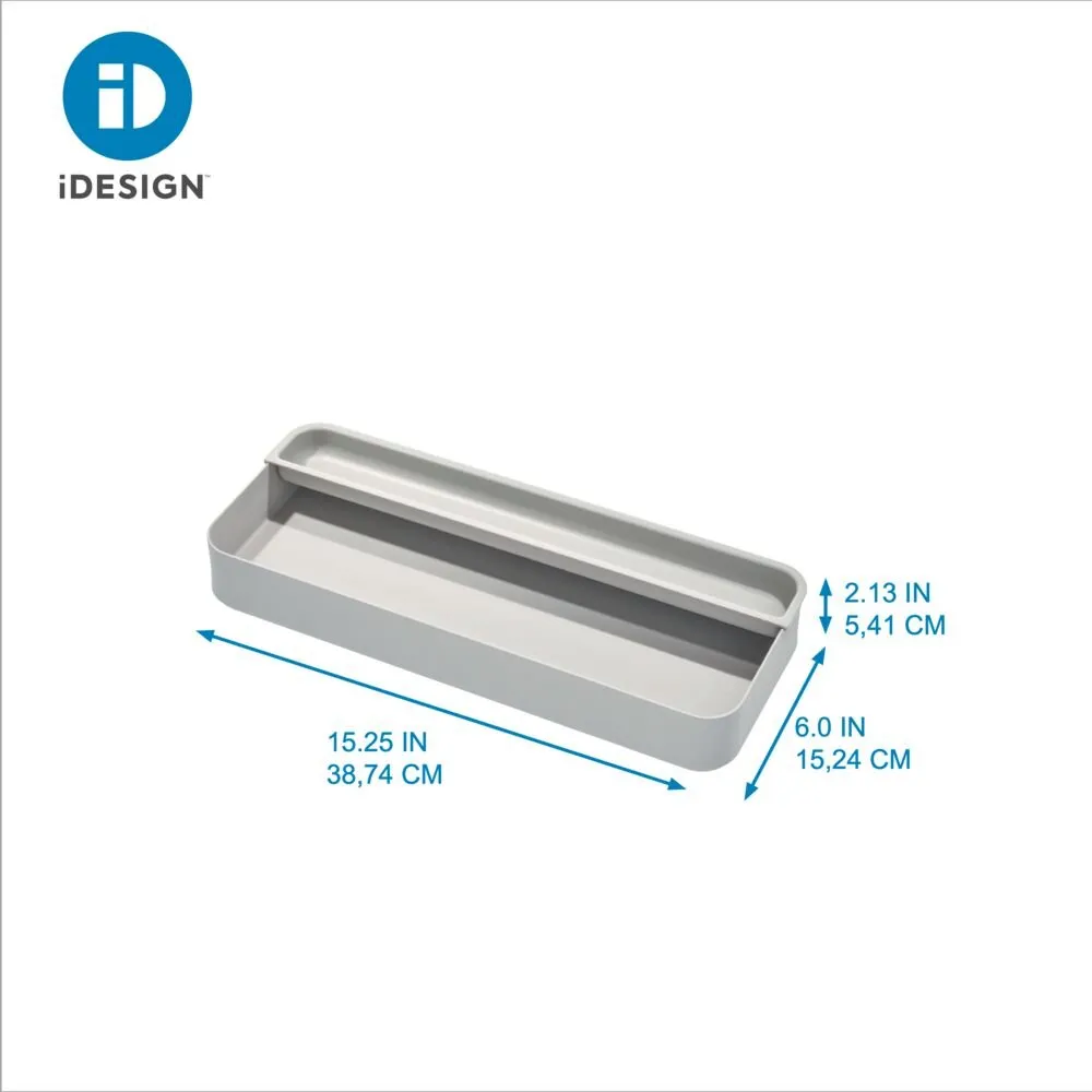 iDesign Eco Kitchen Accessories in Gray Made from Recycled Plastic