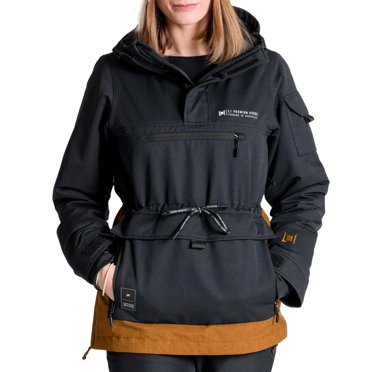 Insulated anorak L1 Prowler, black