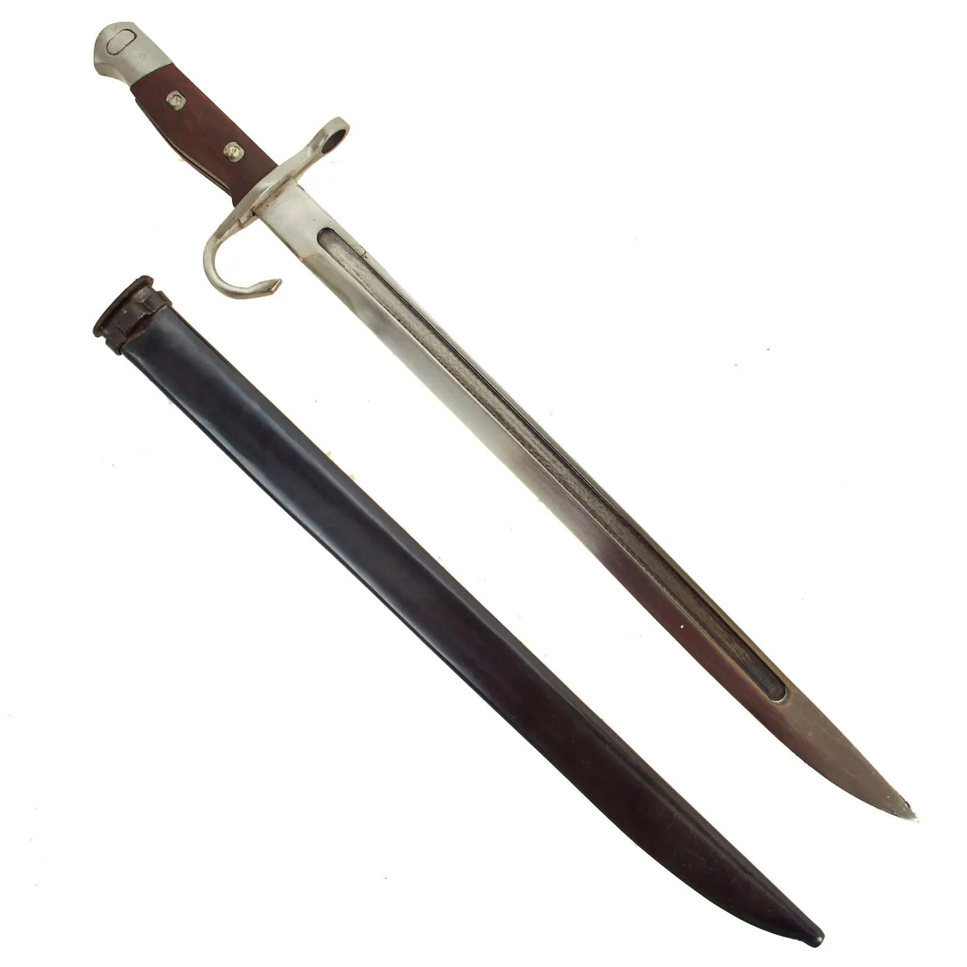 Japanese WWII Arisaka Rifle Type 30 Bayonet and Scabbard