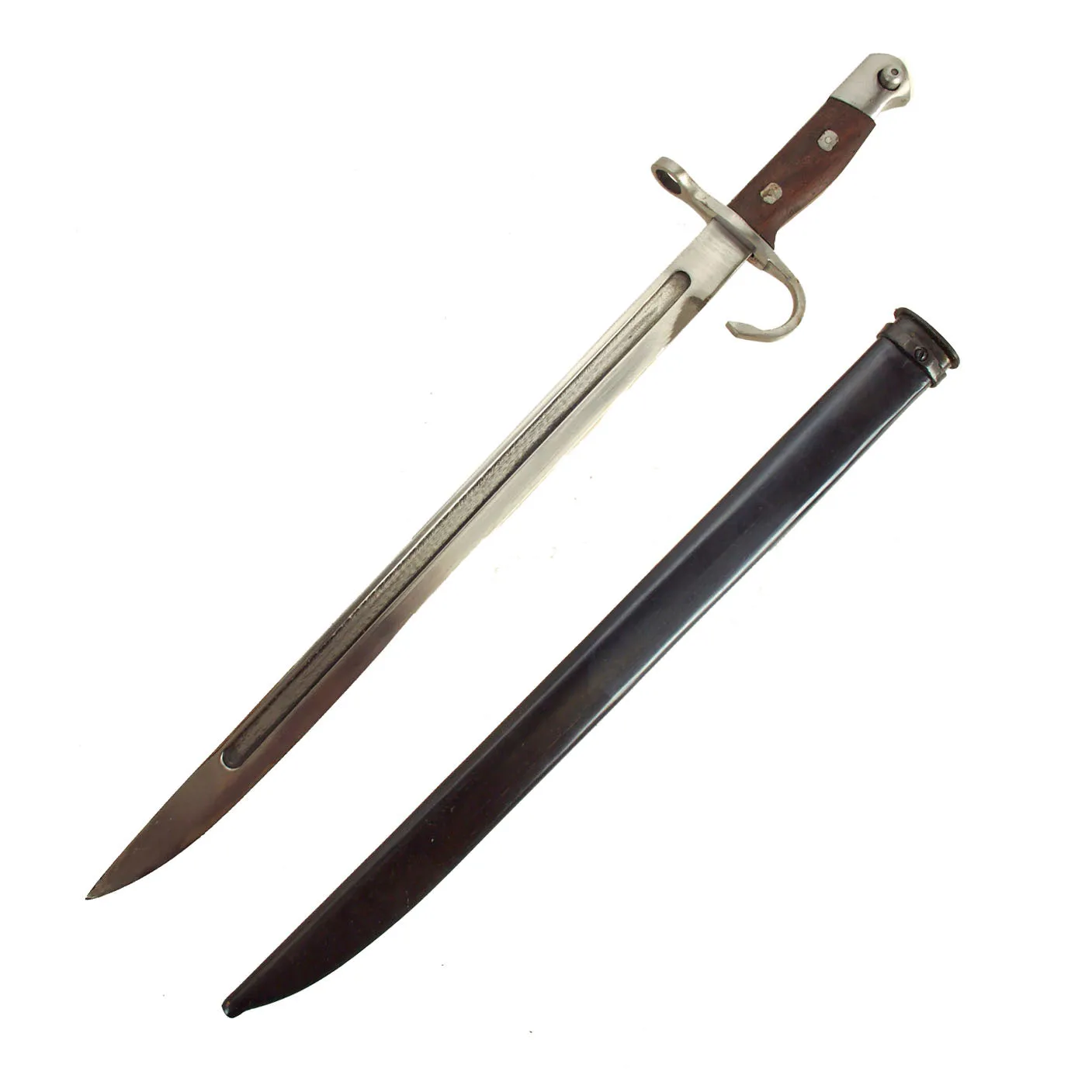 Japanese WWII Arisaka Rifle Type 30 Bayonet and Scabbard