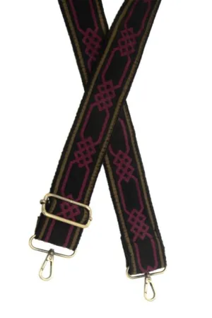 Joy Guitar Strap - Simple Geo Magenta