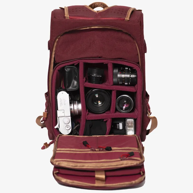 Langly Alpha Compact Camera Backpack - Brick