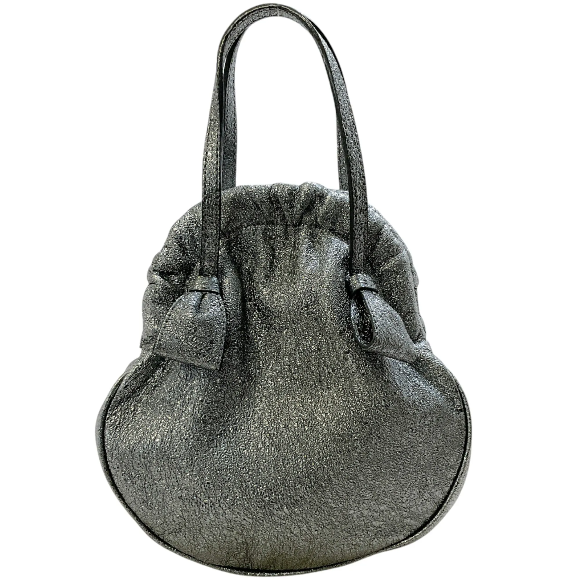 Moschino Cheap And Chic Silver Metallic Glitter Bag