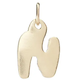 N Bubble Letter Charm