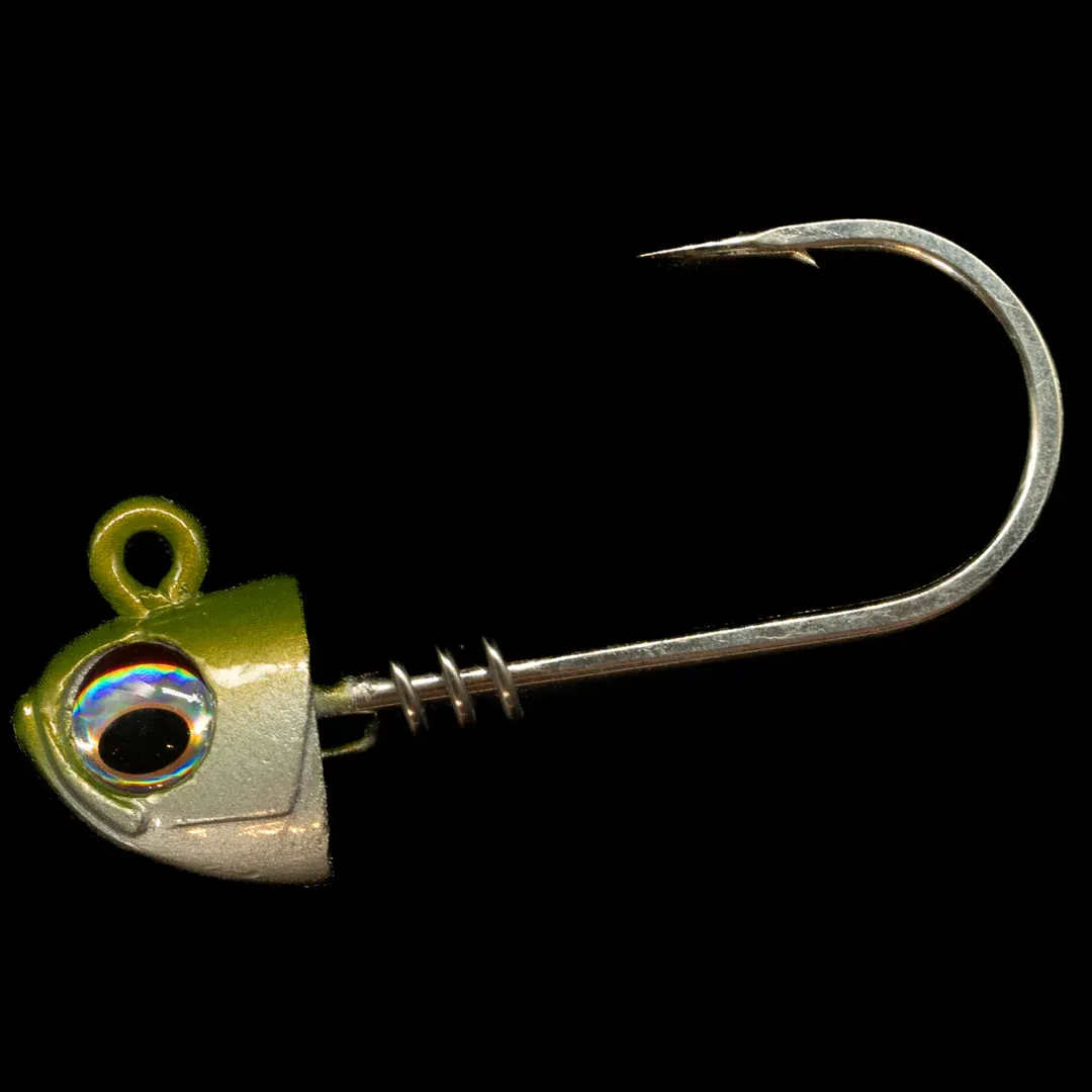 No Live Bait Needed (NLBN) Tuna 4x Super-Duty Screw Lock Jig Heads 2pk