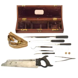 Original U.S. Civil War Confederate States Royal Navy Surgeon Amputation Kit Circa 1850