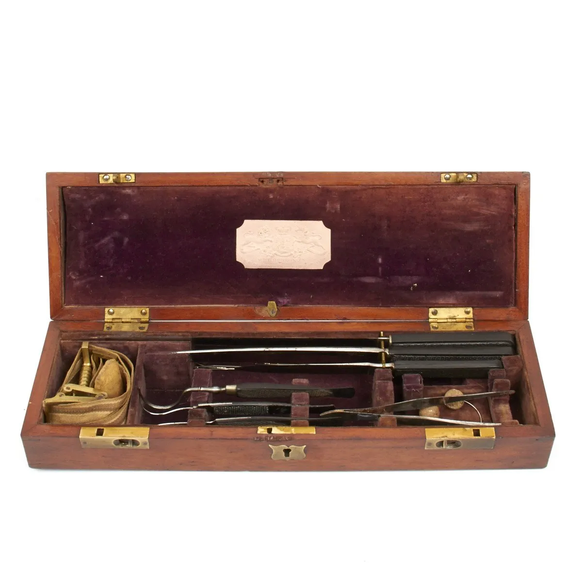 Original U.S. Civil War Confederate States Royal Navy Surgeon Amputation Kit Circa 1850