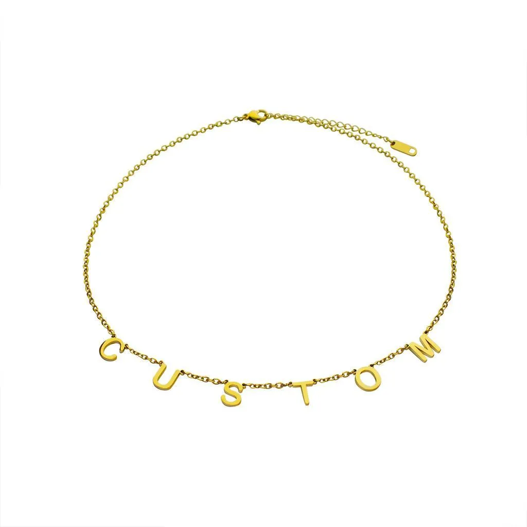Personalized Custom Word Name Necklace