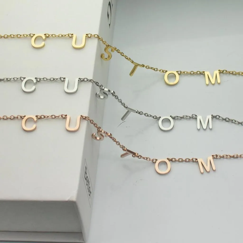 Personalized Custom Word Name Necklace