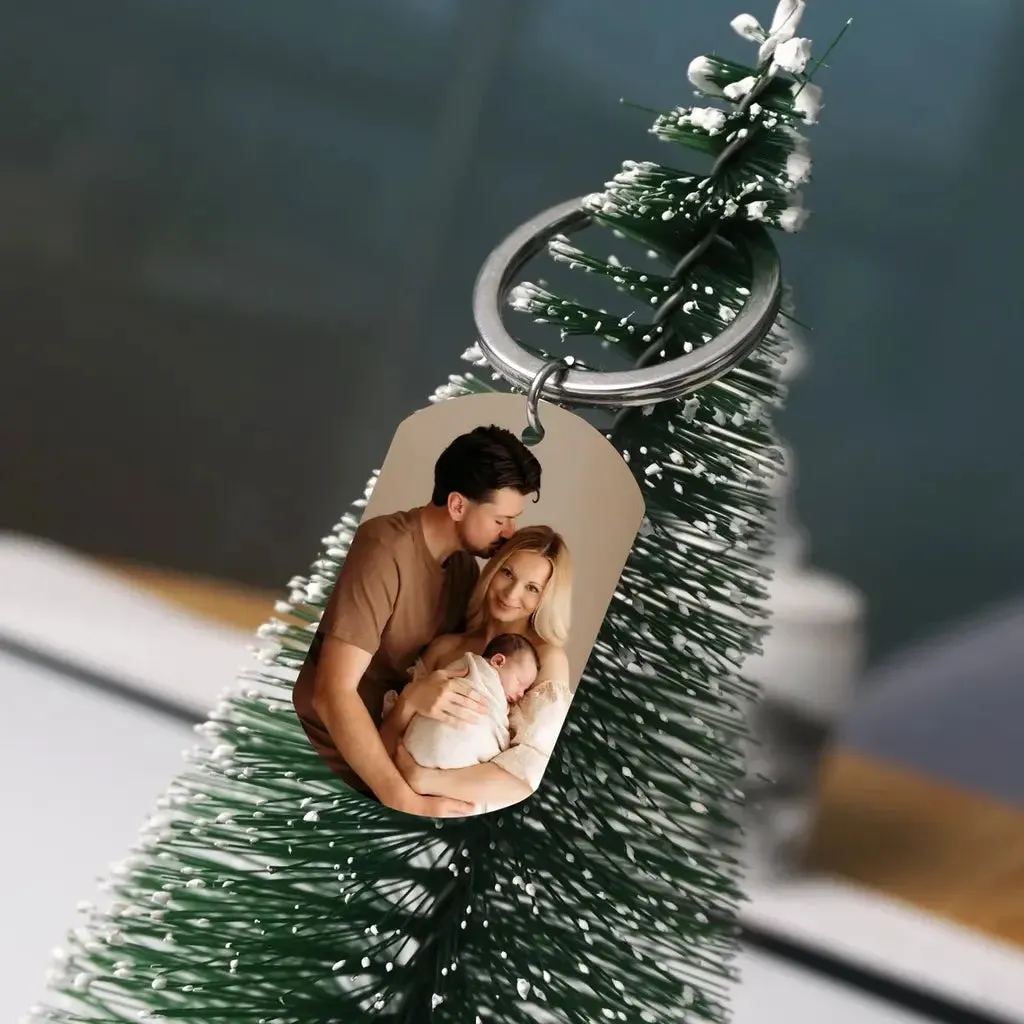 Personalized Engraved Photo Keychains
